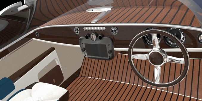 RAFFINATE essenze di legno per i dettagli del pozzetto come per il ponte - Exige Yachts